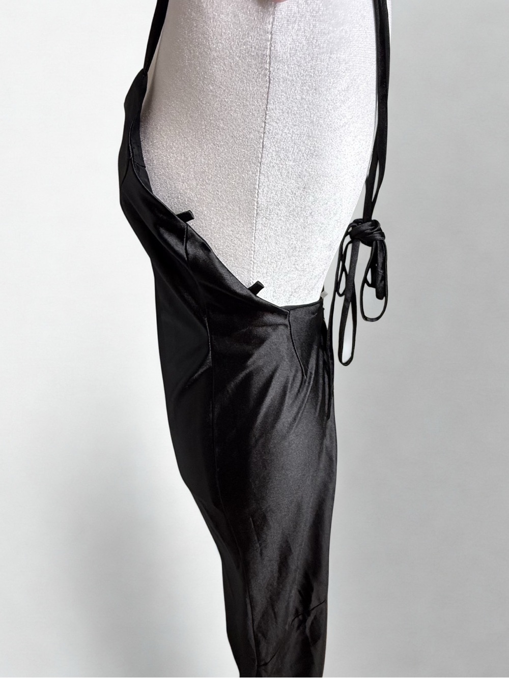 Amazon Black Backless Slip Dress - Picture 3 of 3